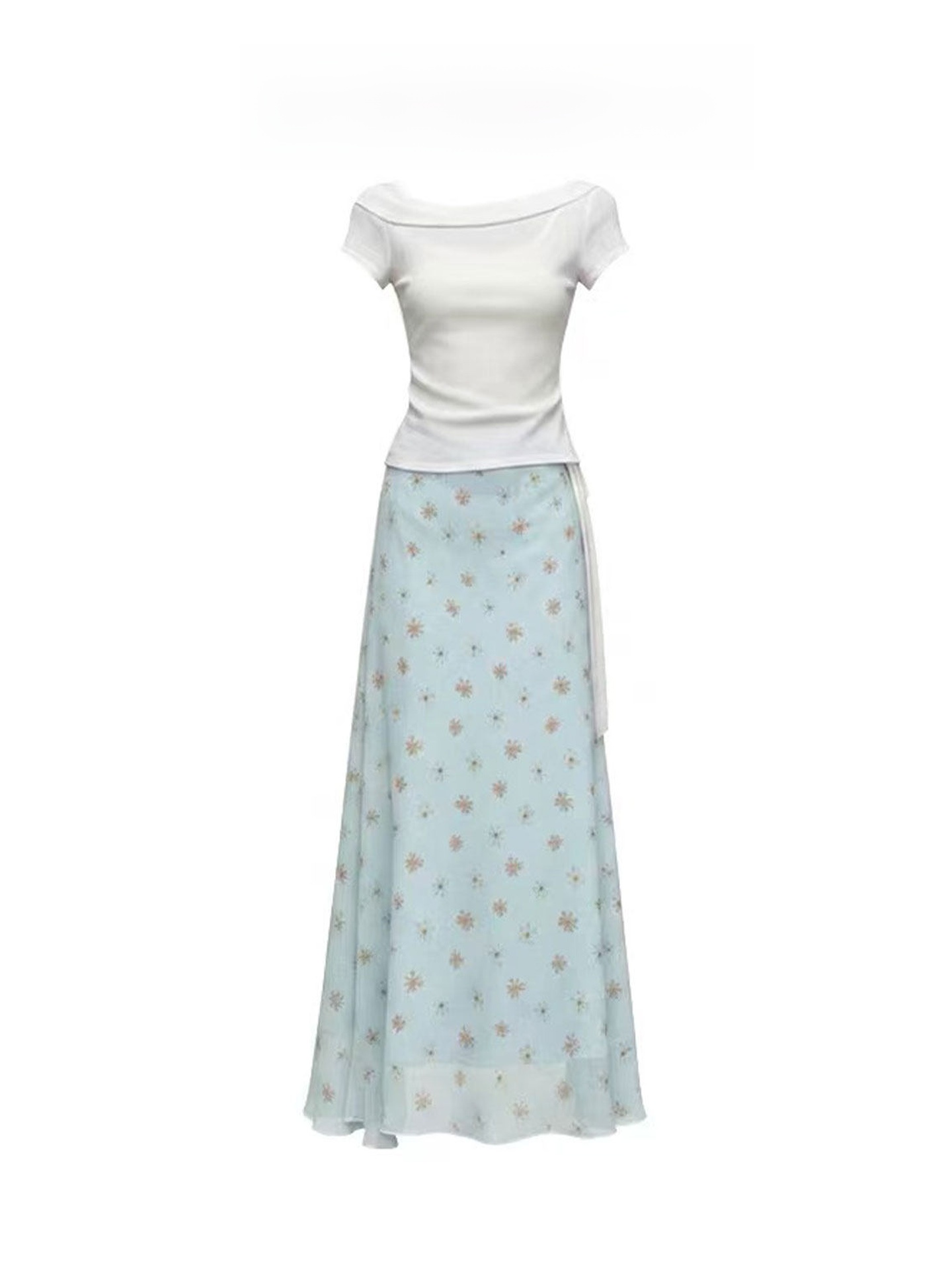 Korean Style A Line Shirt Dress - Koreaanse design A-lijn visstaartjurk dames zomer
