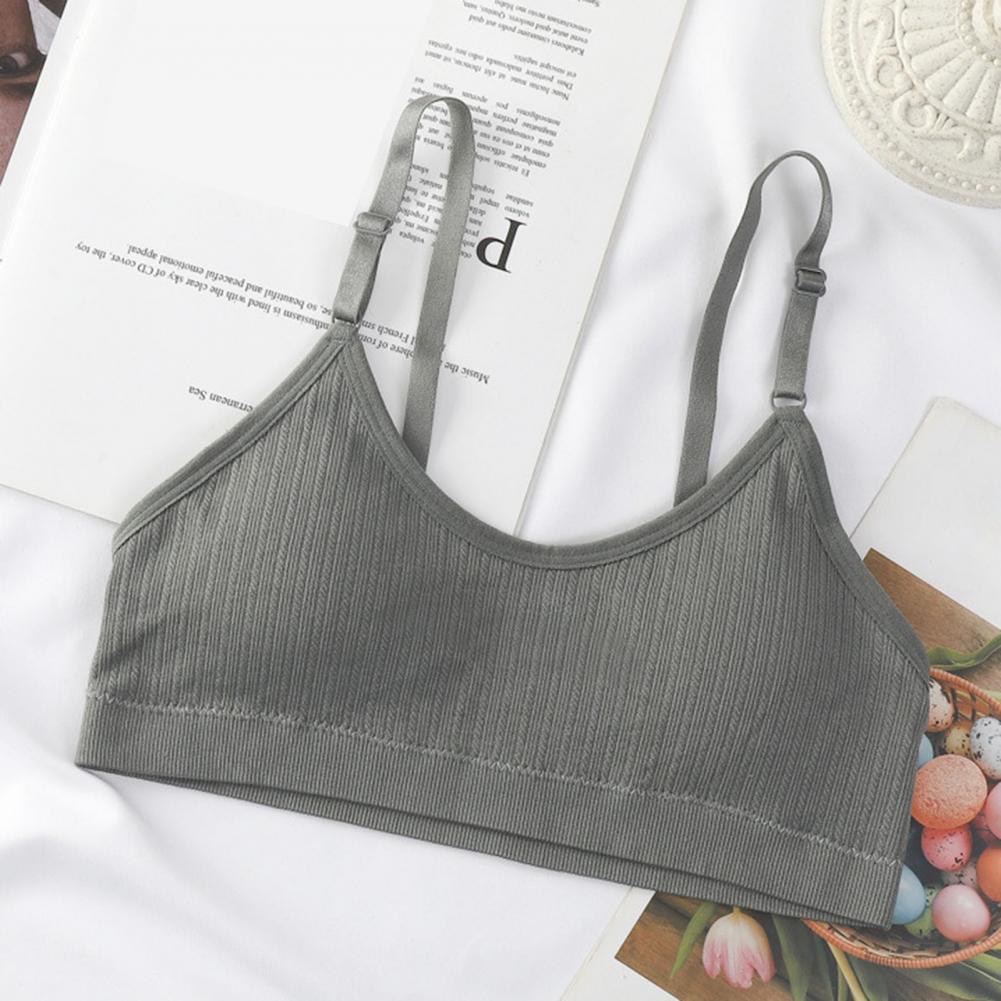 Seamless Ribbed Workout Tank Top - Sportbeha voor dames, zomer, draadloos, gewatteerd,