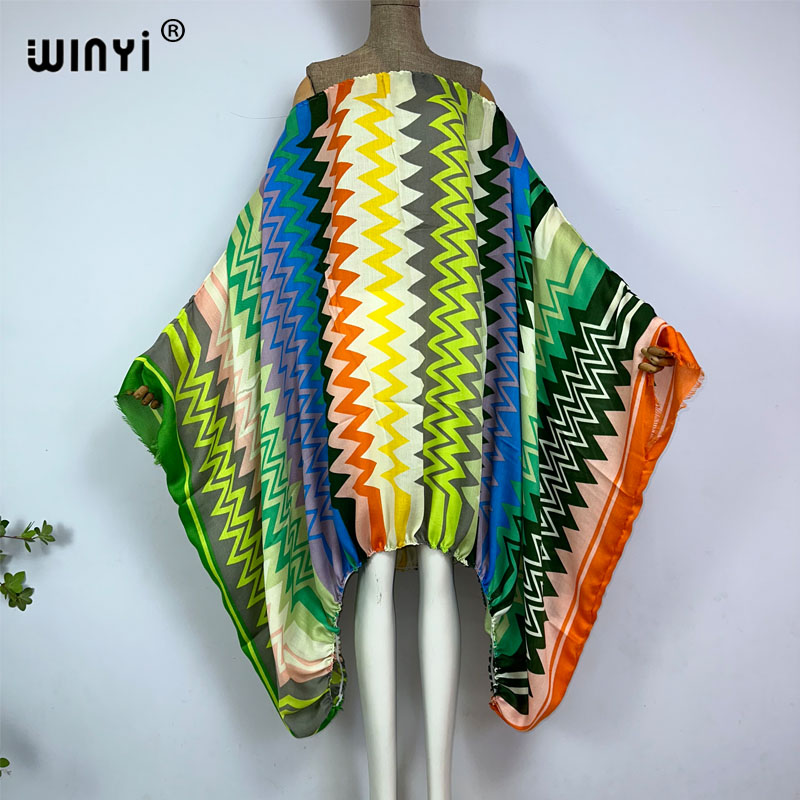 Boho Summer Beach Maxi Dress - WINYI Dames Sexy Maxi Jurken met