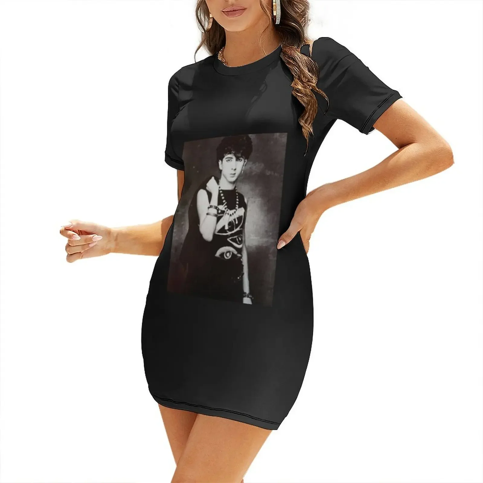 Korean Style A Line Shirt Dress - Marc Almond Klassiek T-shirt Jurk met