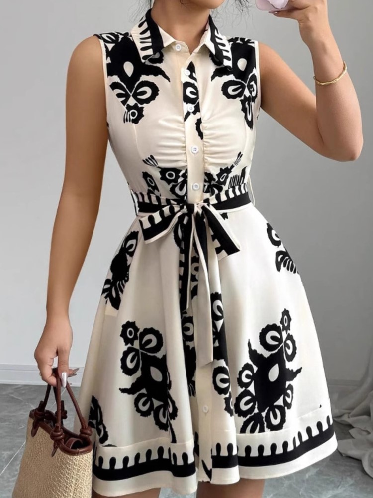 Zomer Nieuwe Mode Casual Jurk  - French Vintage Floral Midi Dress recensie en prijs