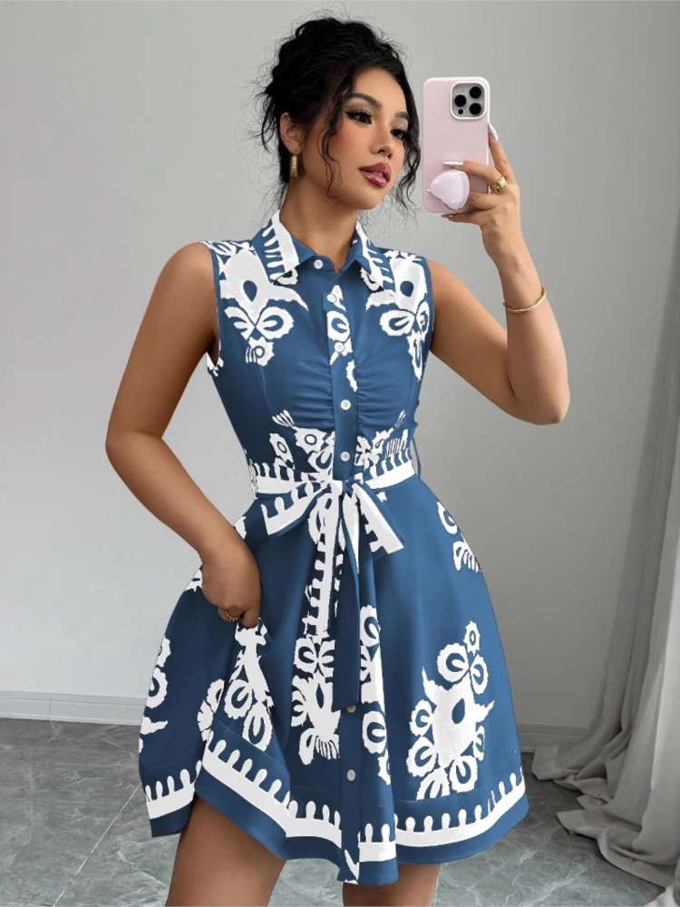 Zomer Nieuwe Mode Casual Jurk  - French Vintage Floral Midi Dress recensie en prijs