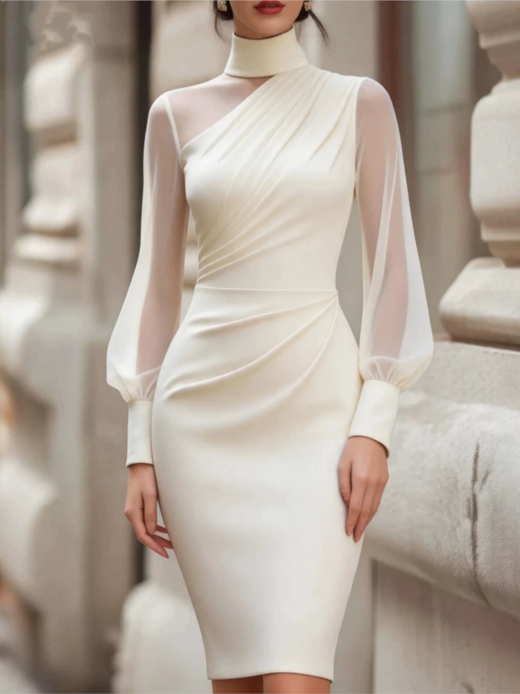 Nieuwe modieuze mesh doorschij - Sexy Mesh Sheer Bodycon Dress recensie en prijs