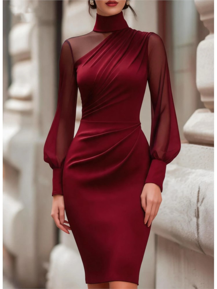 Nieuwe modieuze mesh doorschij - Sexy Mesh Sheer Bodycon Dress recensie en prijs
