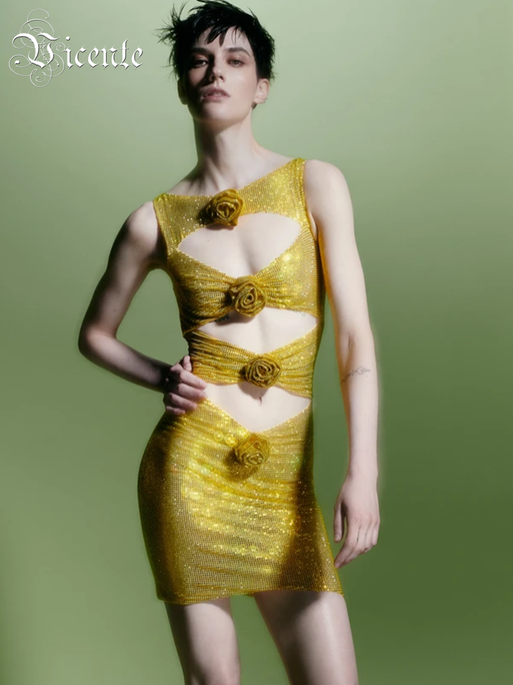 Vc Womenluxe Feestjurk Spranke - Sparkly Rhinestone Club Party Dress recensie en prijs