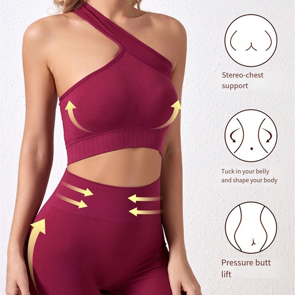 2-delige comfortabele naadloze - Seamless Ribbed Workout Tank Top recensie en prijs