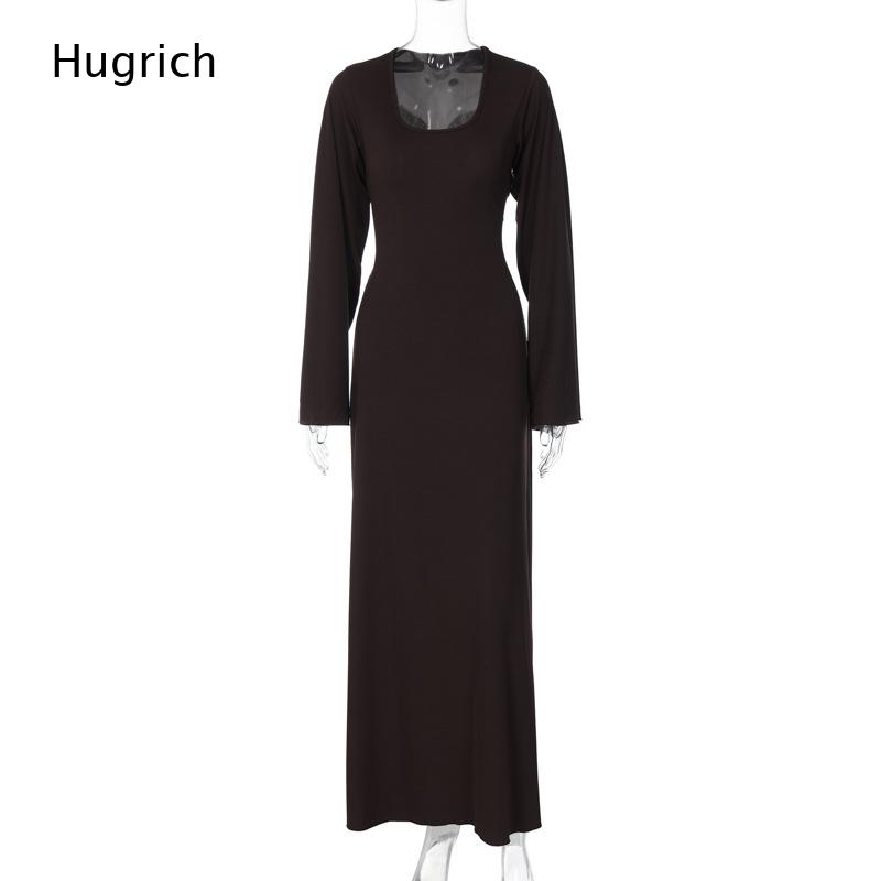 Elegante geribbelde gebreide m - Bodycon Long Sleeve Ribbed Dress recensie en prijs