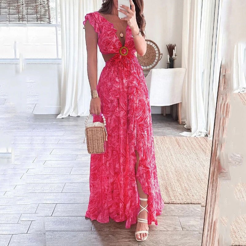 Boho dames maxi-jurk met bloem - Boho Summer Beach Maxi Dress recensie en prijs