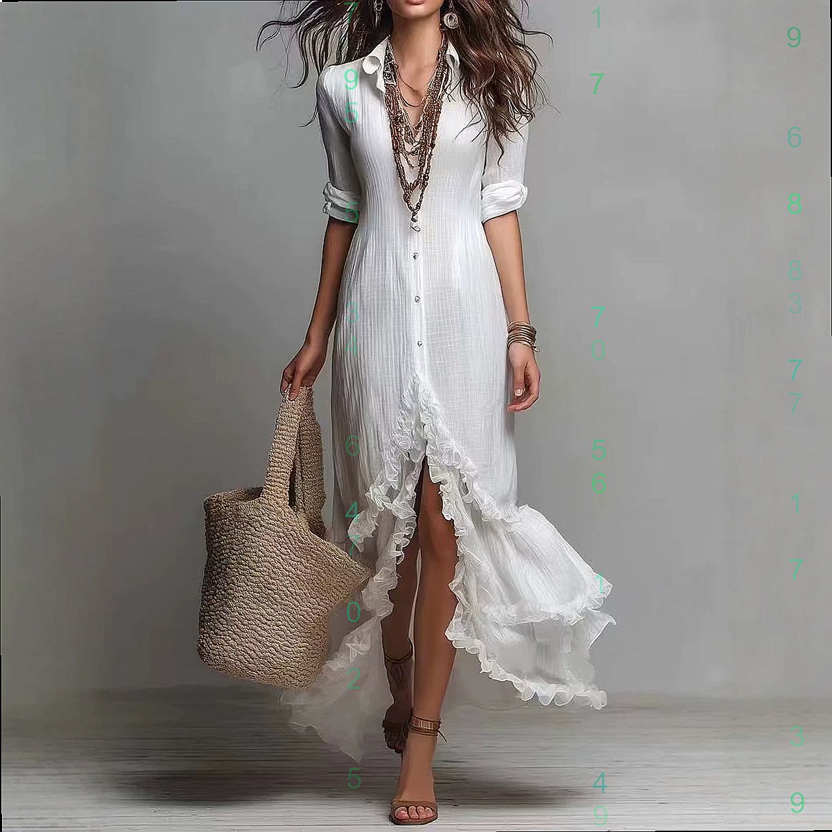 Katoenen linnen jurk met gekru - Casual Loose Linen Shirt Dress recensie en prijs