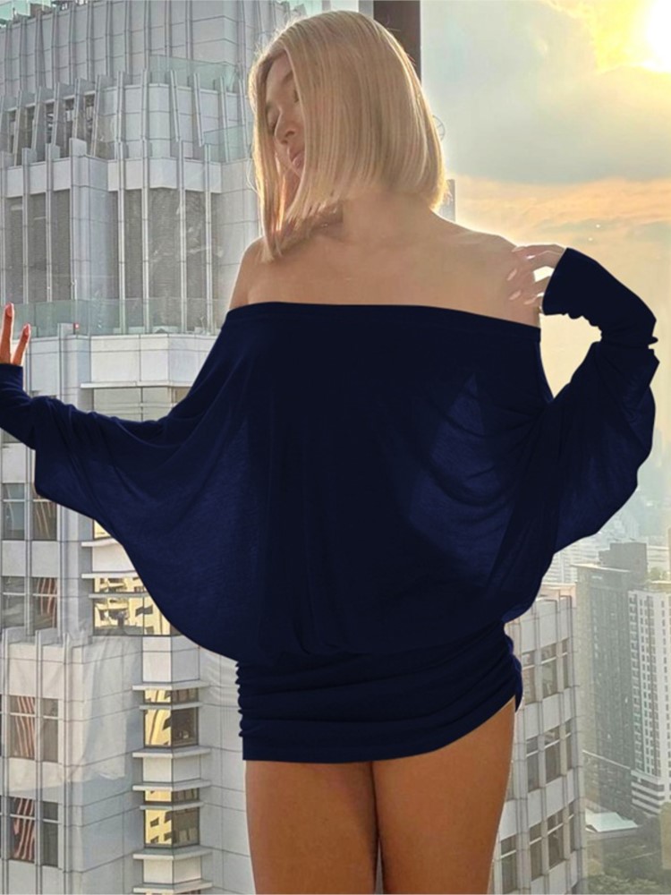 Nieuwe mode off-shoulder pure  - Sexy Mesh Sheer Bodycon Dress recensie en prijs