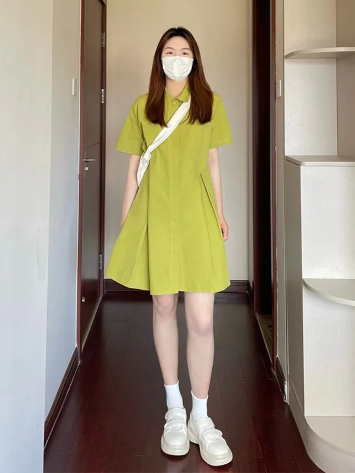 Plus Size Kraagjurk Dames Loss - Korean Style A Line Shirt Dress recensie en prijs