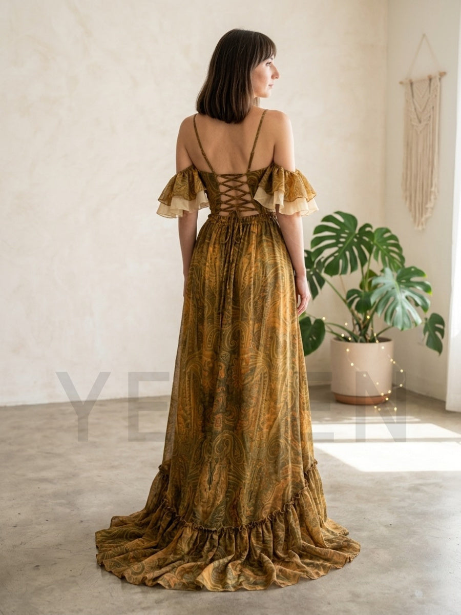 Boho Geprinte 2-delige Maxi Ju - Boho Summer Beach Maxi Dress recensie en prijs