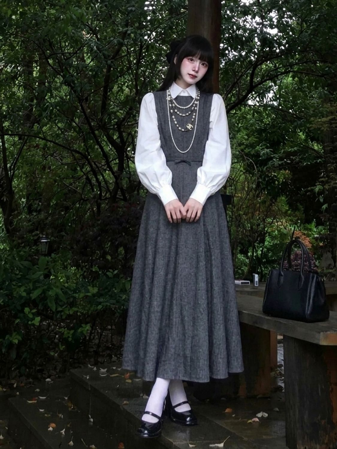 Koreaanse Hepburn-stijl 2-deli - Korean Style A Line Shirt Dress recensie en prijs