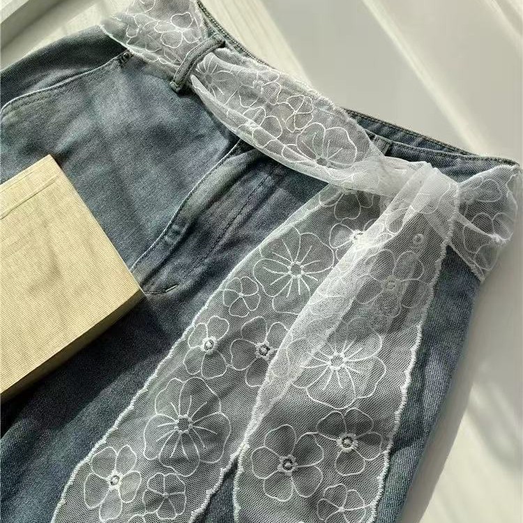 Zoete witte kanten riem voor d - Jeans recensie en prijs
