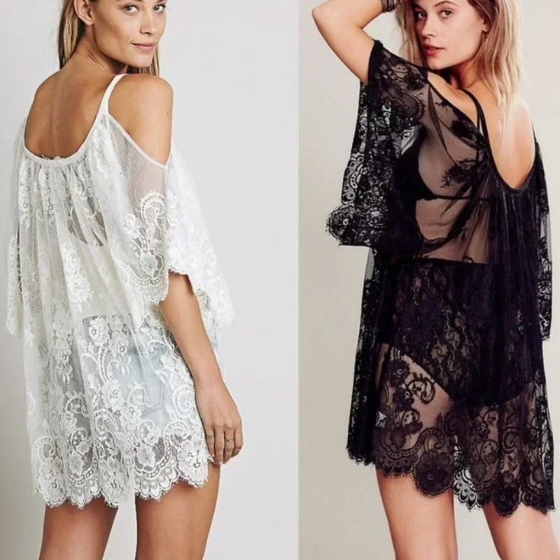 Vrouwen sexy kant gehaakte cov - Boho Summer Beach Maxi Dress recensie en prijs