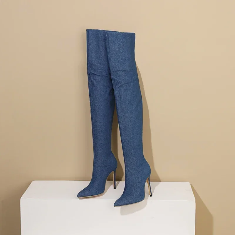 Sexy Vrouwen Dij Hoge Laarzen  - Jeans recensie en prijs