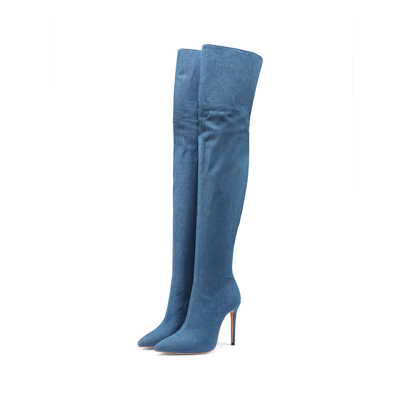 Sexy Vrouwen Dij Hoge Laarzen  - Jeans recensie en prijs