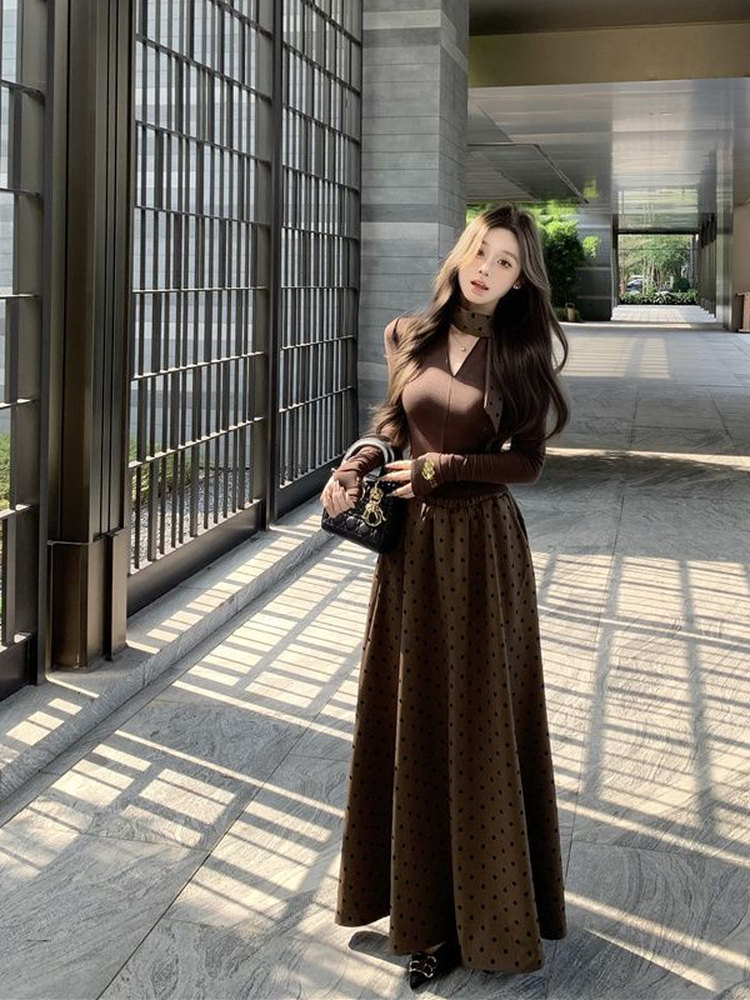 Koreaanse stijl afslankende T- - Korean Style A Line Shirt Dress recensie en prijs