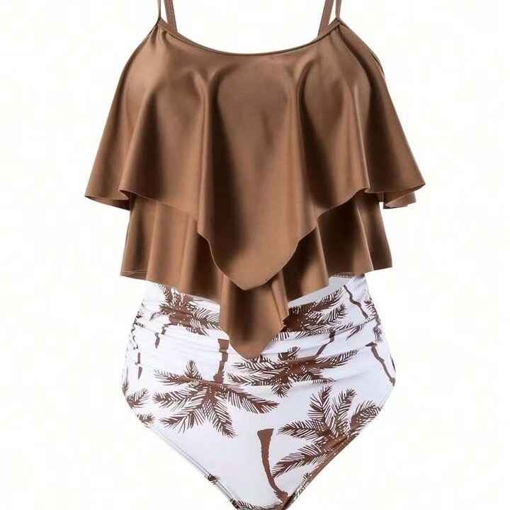 Dames bikini met ruches, hoge  - Swimwear recensie en prijs