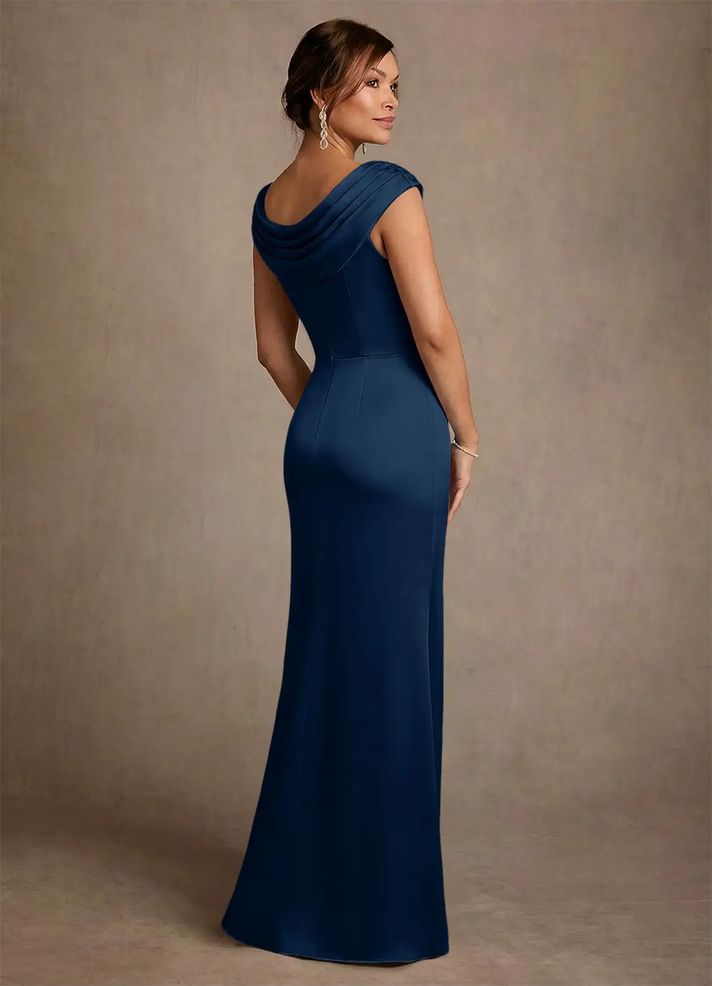 Moederjurk Moeder van de bruid - Elegant Satin Evening Gown Split recensie en prijs