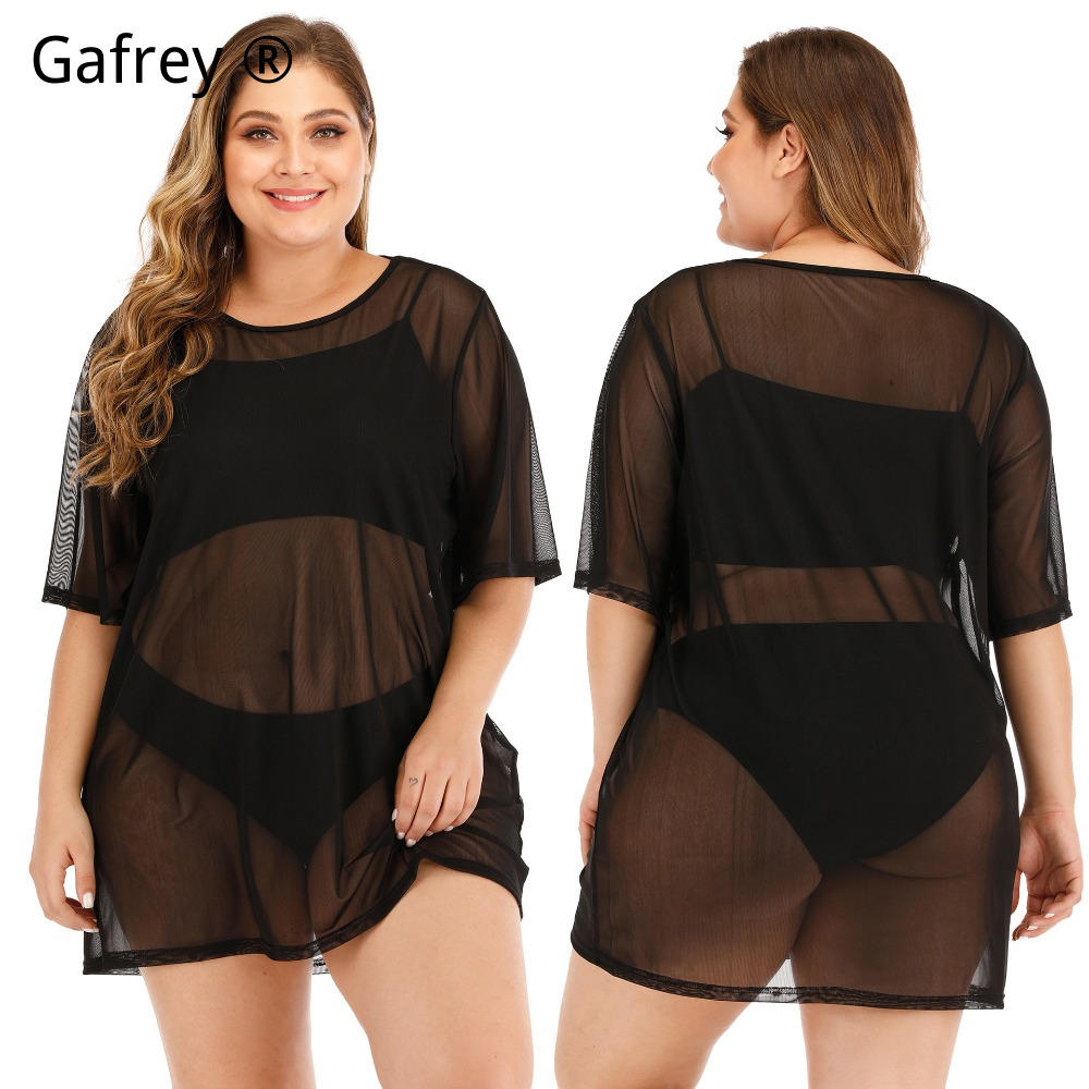 Plus Size Sexy Mesh Strandjurk - Sexy Mesh Sheer Bodycon Dress recensie en prijs