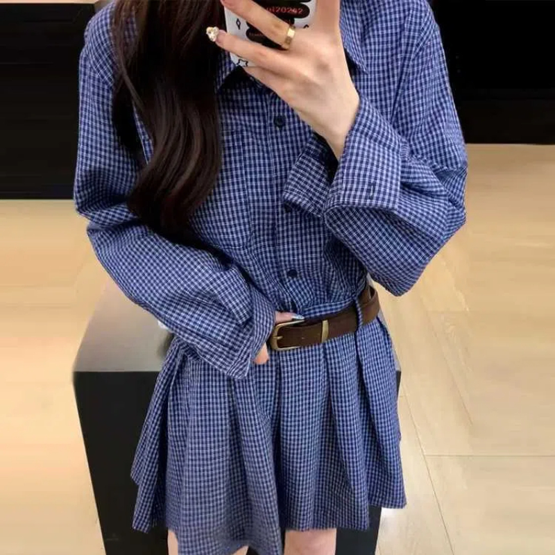 Koreaans College-Stijl Ontwerp - Korean Style A Line Shirt Dress recensie en prijs
