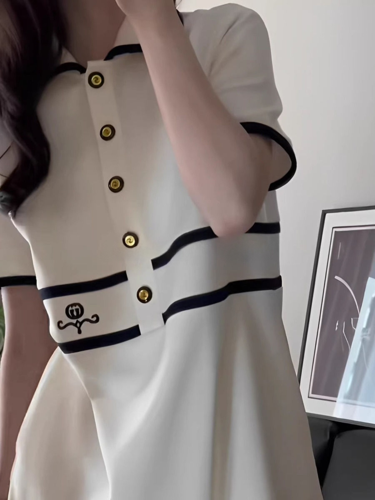 Plus Size Jurk met kraag en ko - Korean Style A Line Shirt Dress recensie en prijs