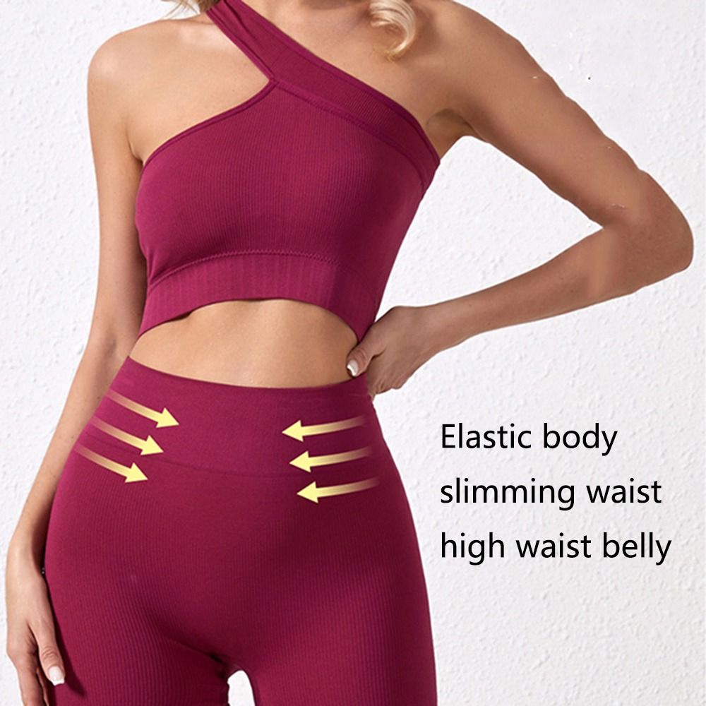 2-delige casual naadloze dames - Seamless Ribbed Workout Tank Top recensie en prijs