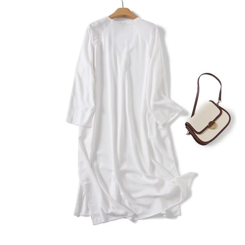 Dave & Di Marokkaanse Retro Li - Casual Loose Linen Shirt Dress recensie en prijs