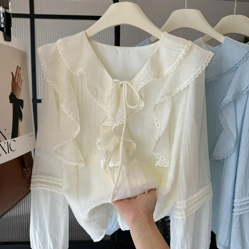 Franse V-hals chique blouse me - Blouses recensie en prijs