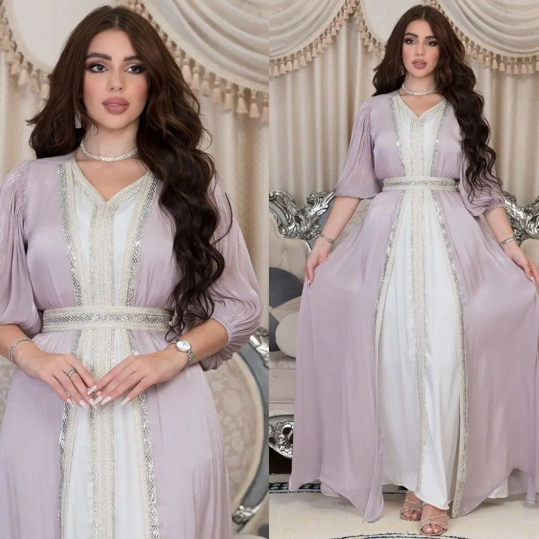 Lavendelkleurige paillettenjur - Dresses recensie en prijs