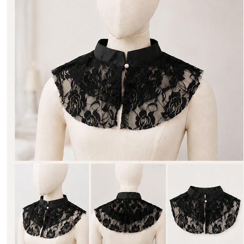 Elegante kanten bloemenkraag,  - Dresses recensie en prijs