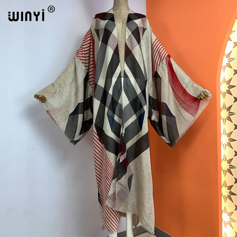 Winyi Kimono Zomer Boho Print  - Boho Summer Beach Maxi Dress recensie en prijs