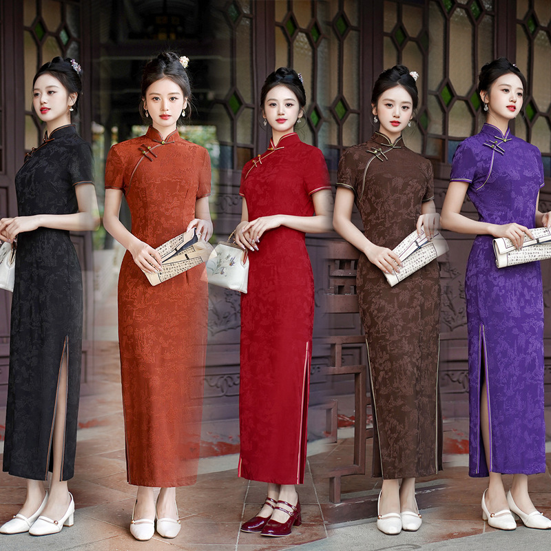 Nieuwe Cheongsam lange jurk te - Dresses recensie en prijs