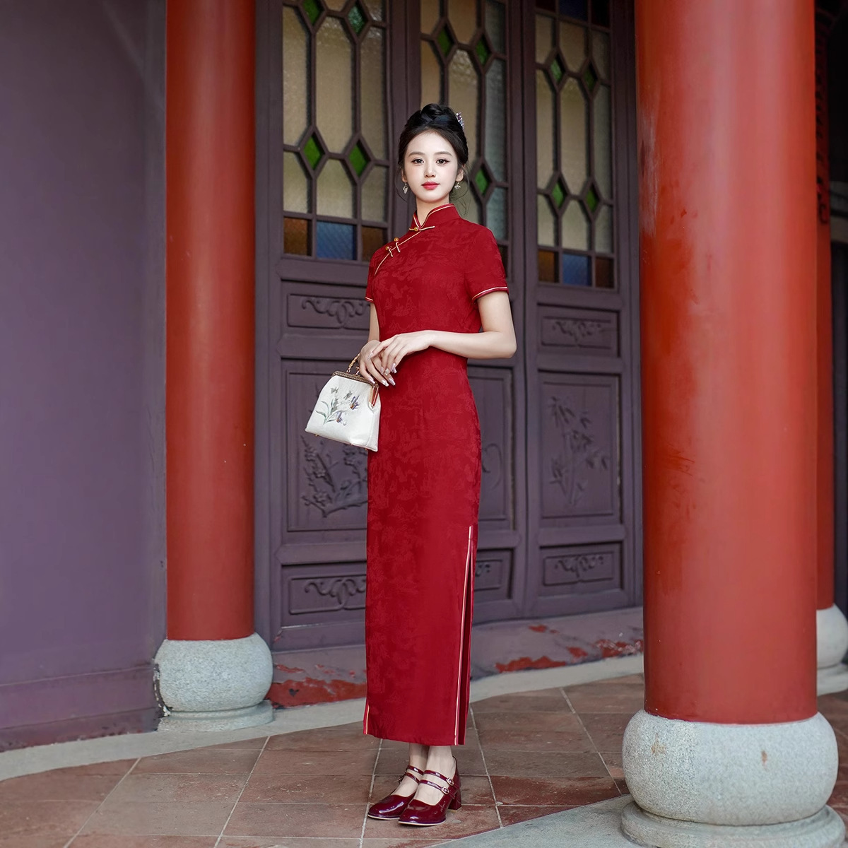 Nieuwe Cheongsam lange jurk te - Dresses recensie en prijs