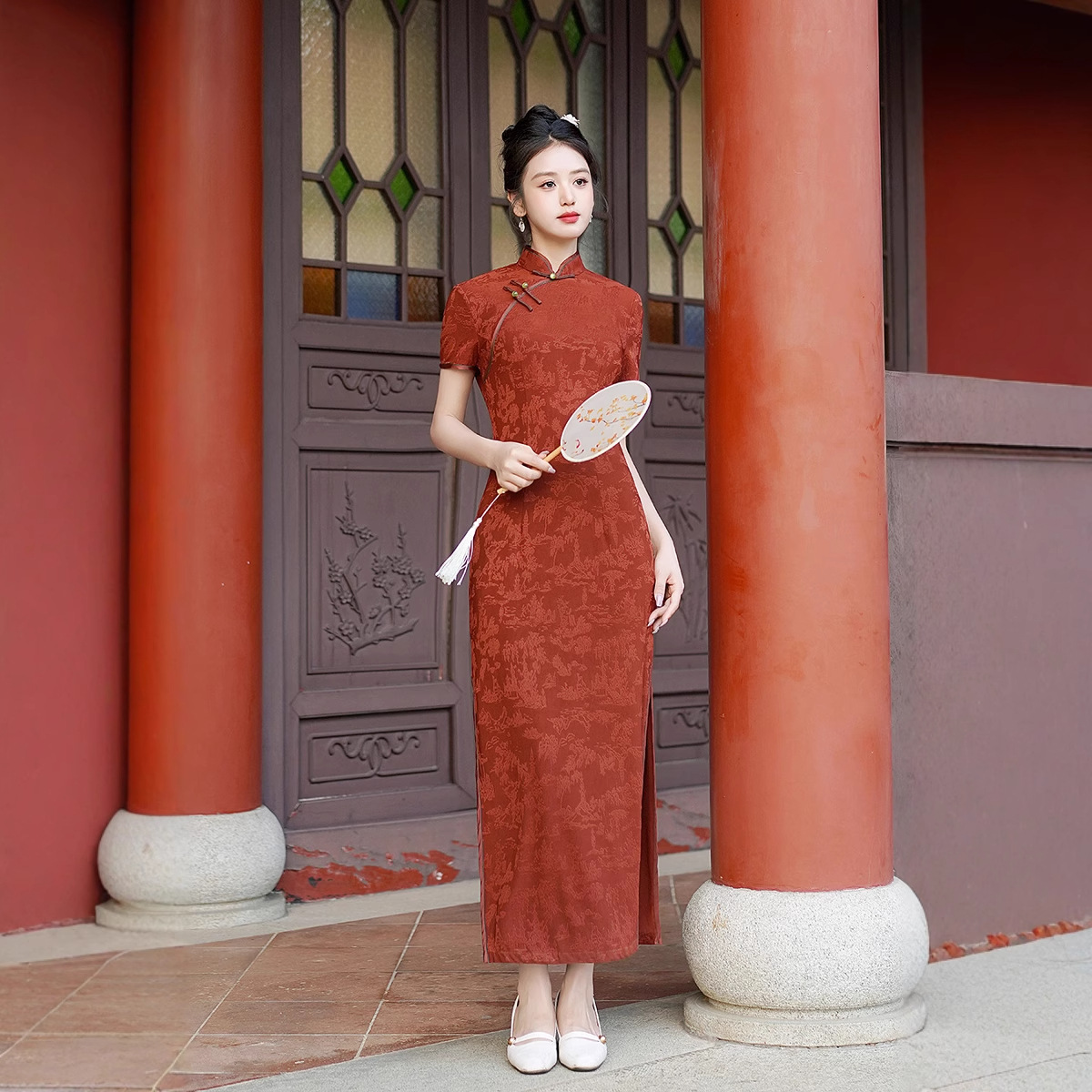 Nieuwe Cheongsam lange jurk te - Dresses recensie en prijs